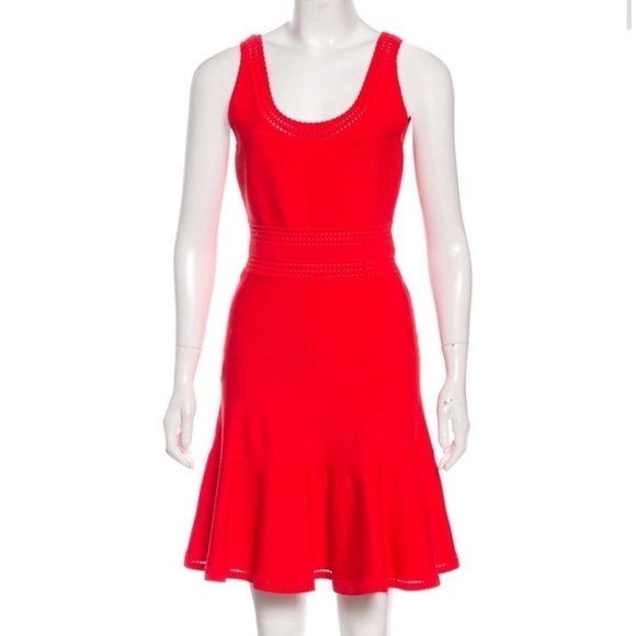 Diane Von Furstenberg Perry Sleeveless Mini Dress Red Small - Picture 1 of 10